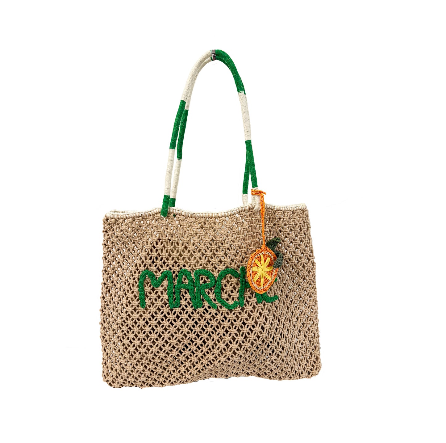 Marché Cotton Macrame tote