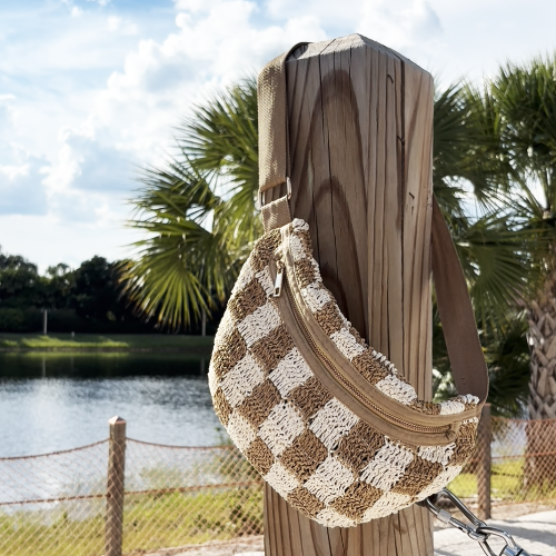 Cabo Checkered Sling Bag