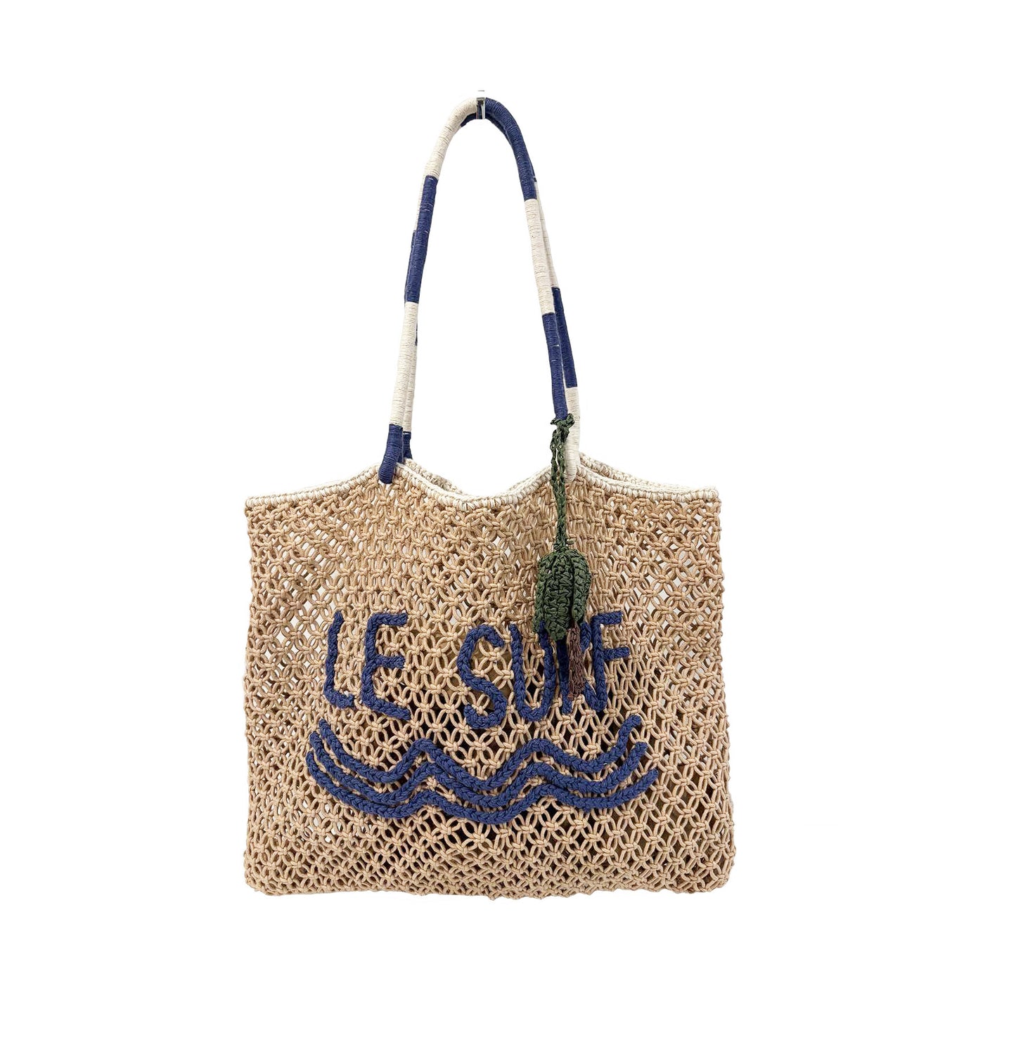 Le Surf Cotton Macrame tote